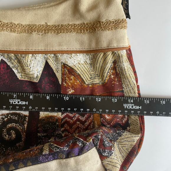 Laurel Burch "Ancestral Cats"  Medium Scoop Top Bag -Cotton Canvas Tote - LB4762 - Picture 7 of 13